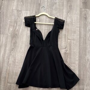 Elegant Black Off-Shoulder Dress